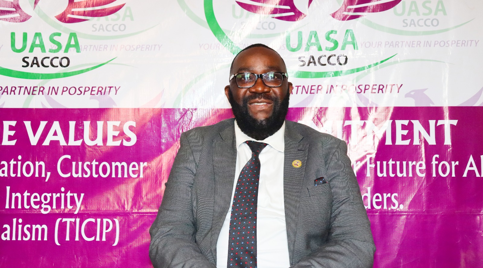 UASA SACCO official at the AGM — UASA SACCO AGM, 20th July 2026